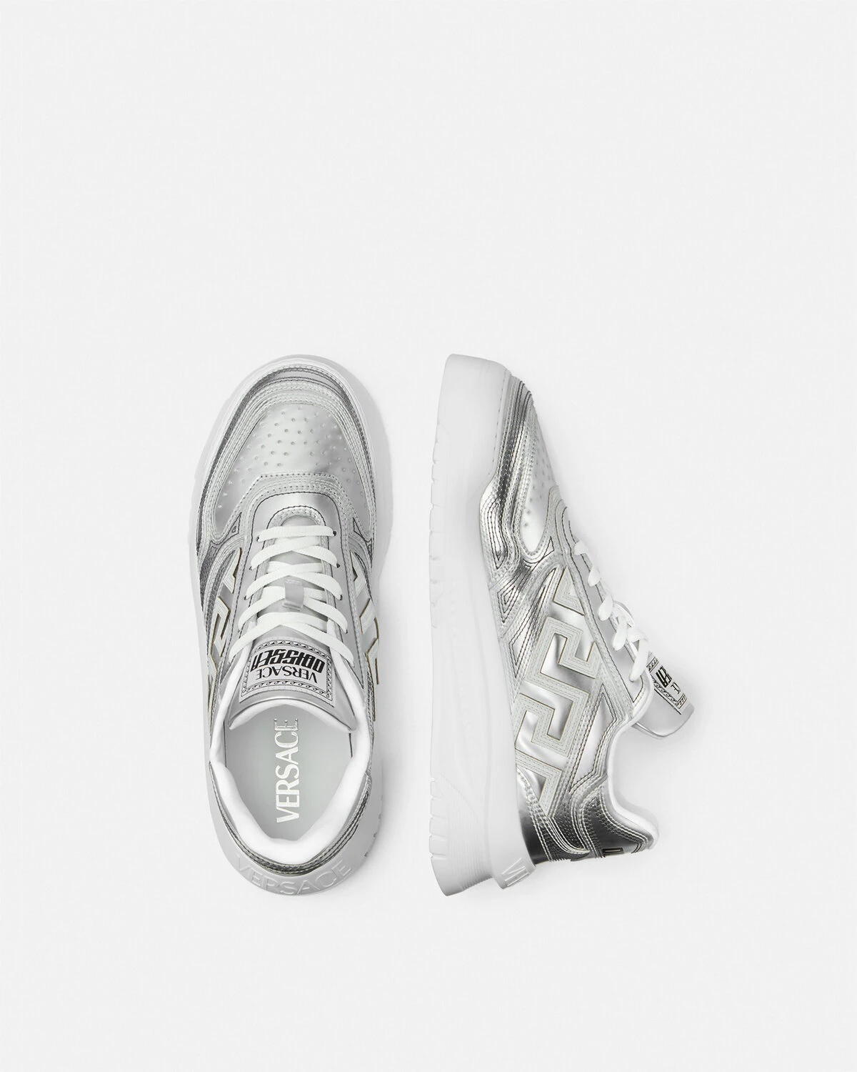 Metallic Greca Odissea Sneakers - 4