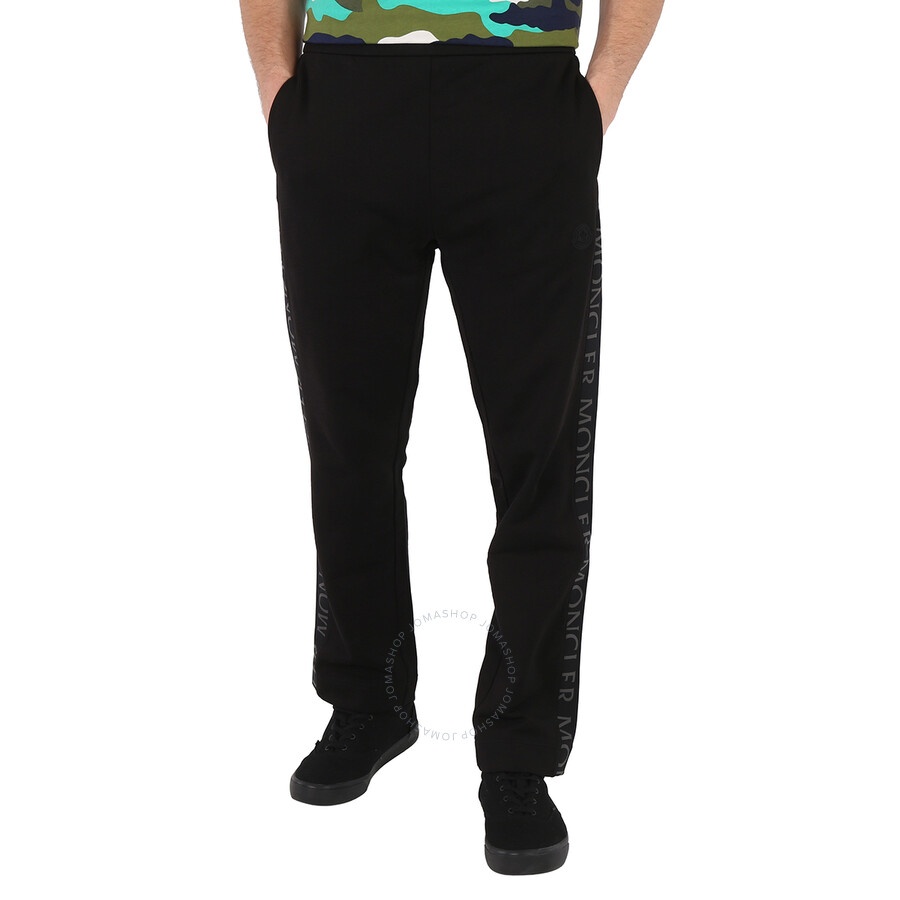 Moncler Men's Black Logo-Print Track Pants - 3