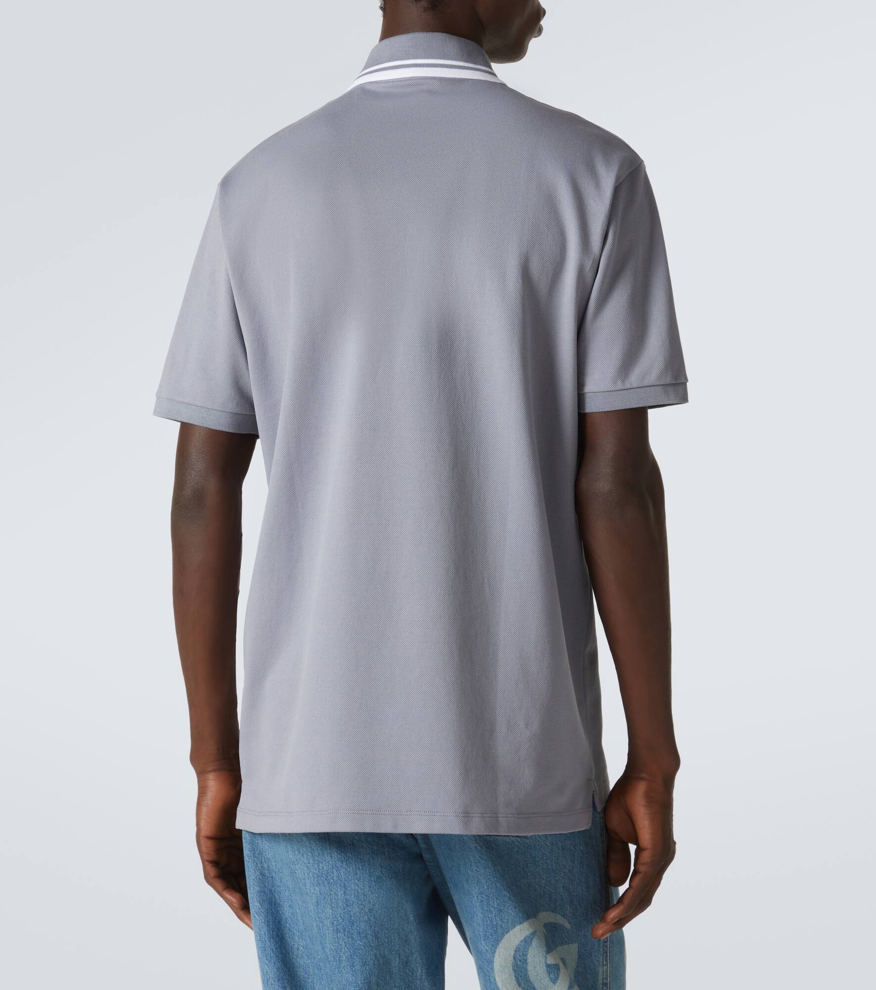 GG Web cotton-blend polo shirt - 4
