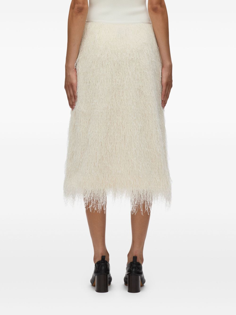 fringed midi skirt - 4