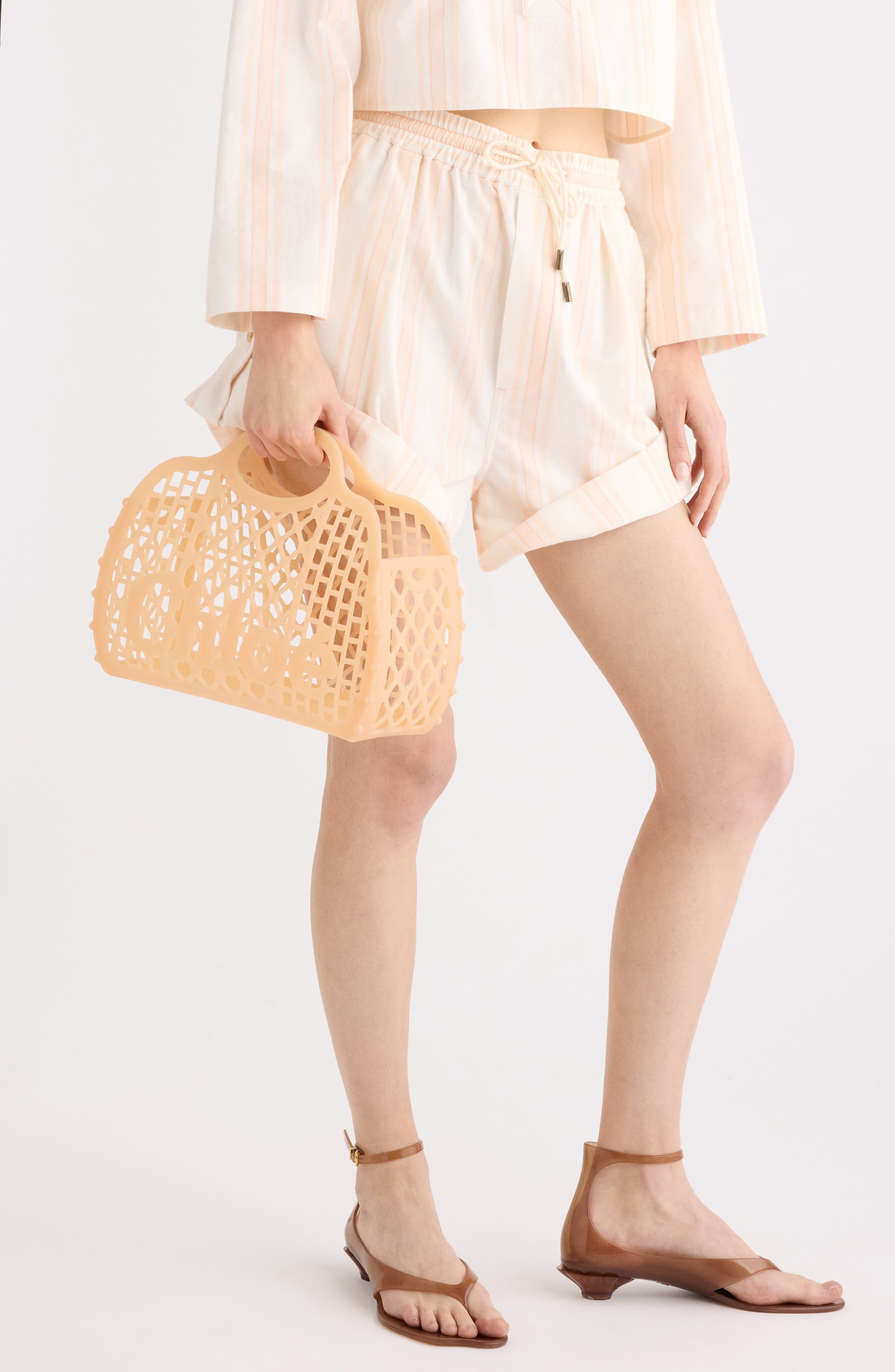 Chloé Cage Jelly Tote in Blushy Beige at Nordstrom - 2