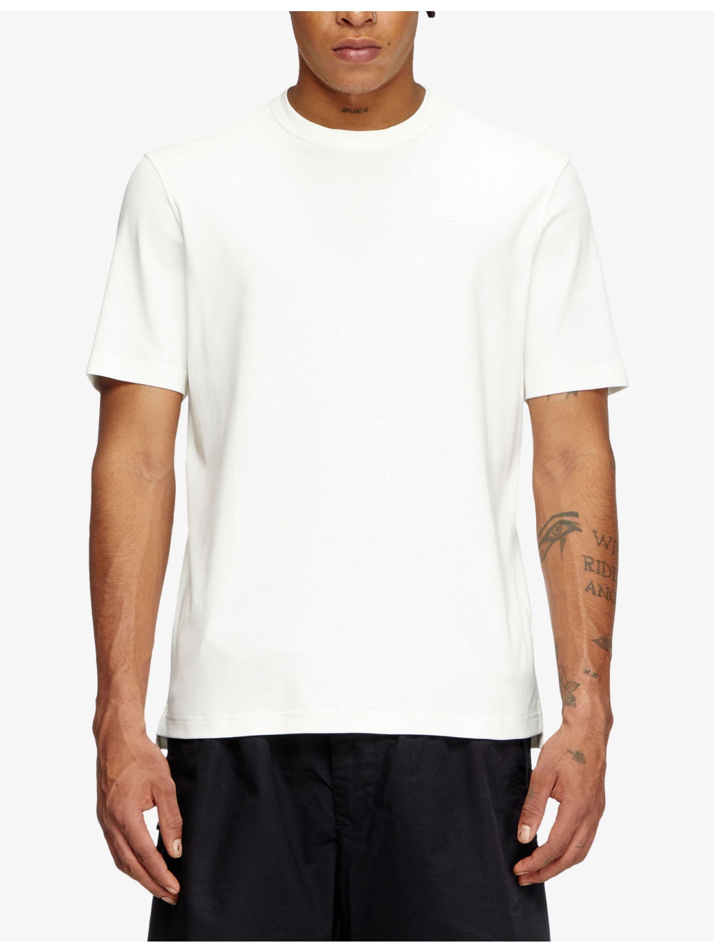 T-Adjust-Slits-R17 Crewneck Cotton-Jersey T-Shirt - 3