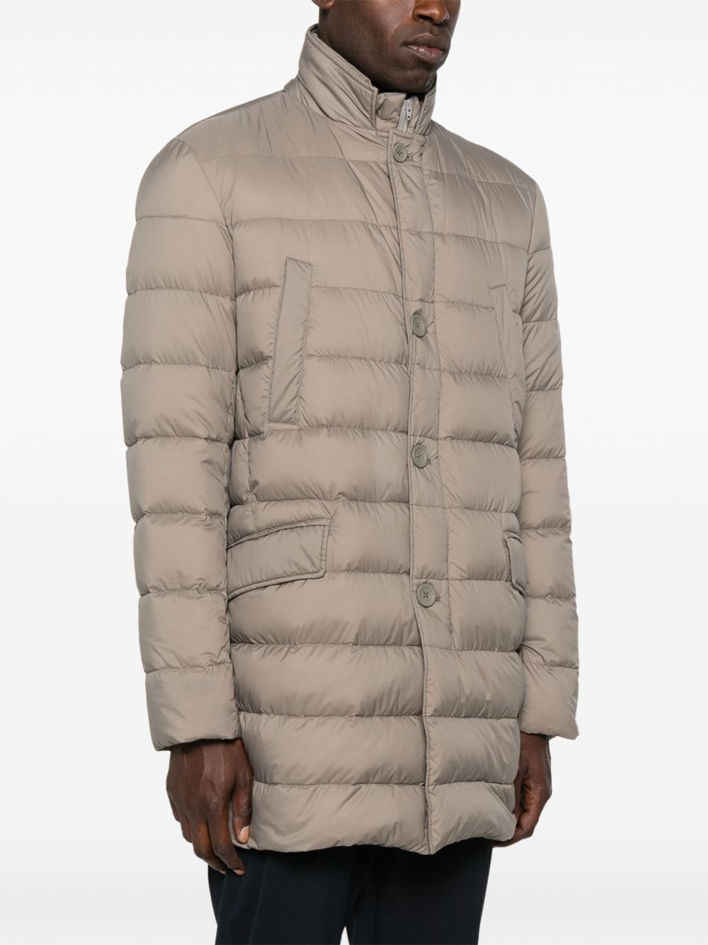 quilted padded coat - 3