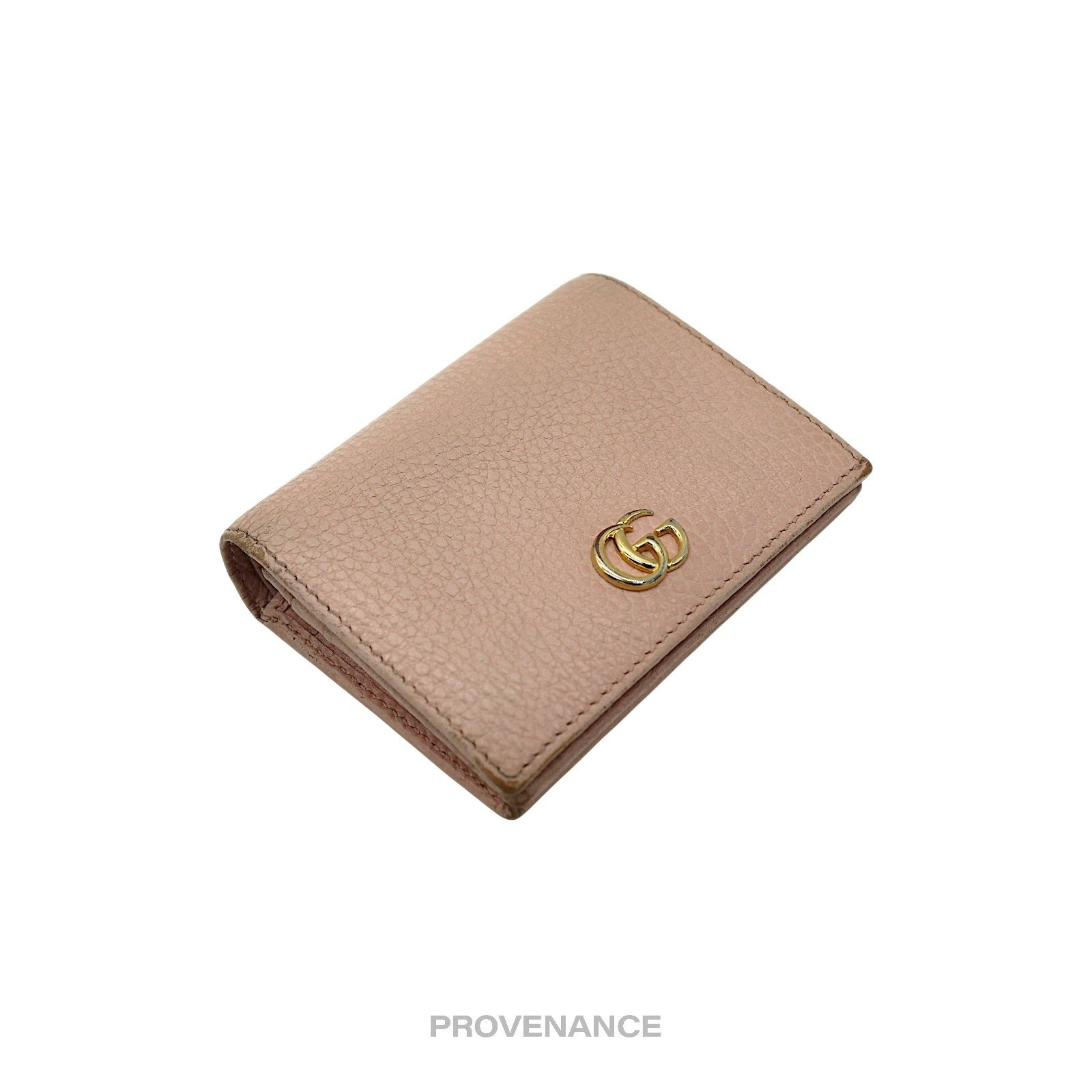 Gucci GG Marmont Card Holder Wallet - Pink Leather - 4