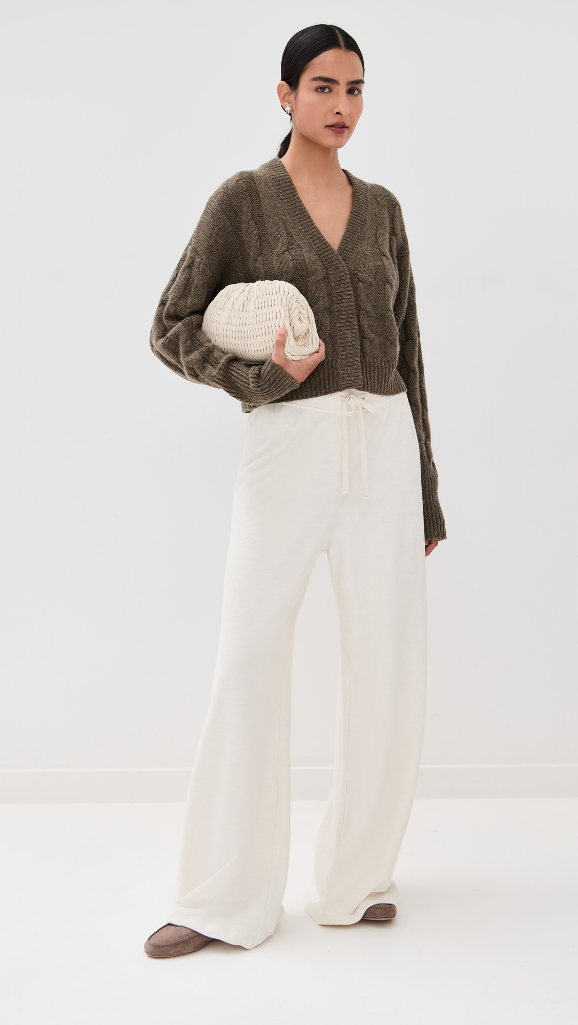 Drawstring Wide Leg Sweatpants - 7