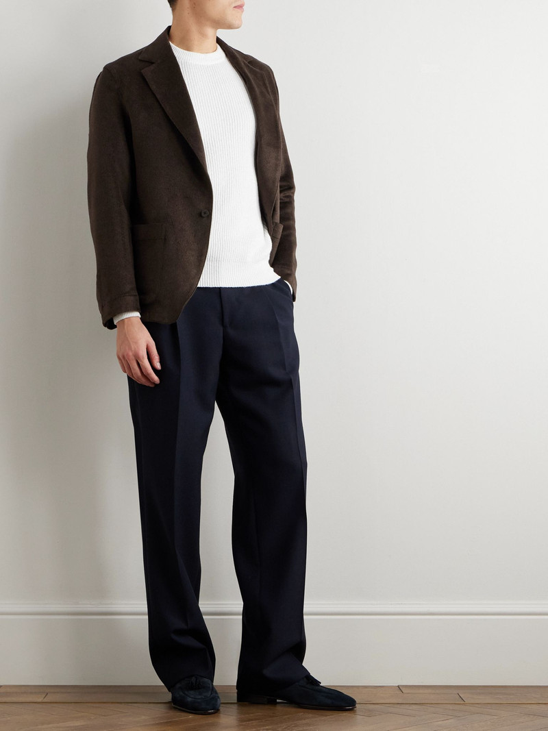 Brunello Cucinelli Ribbed Cotton Sweater White outlook