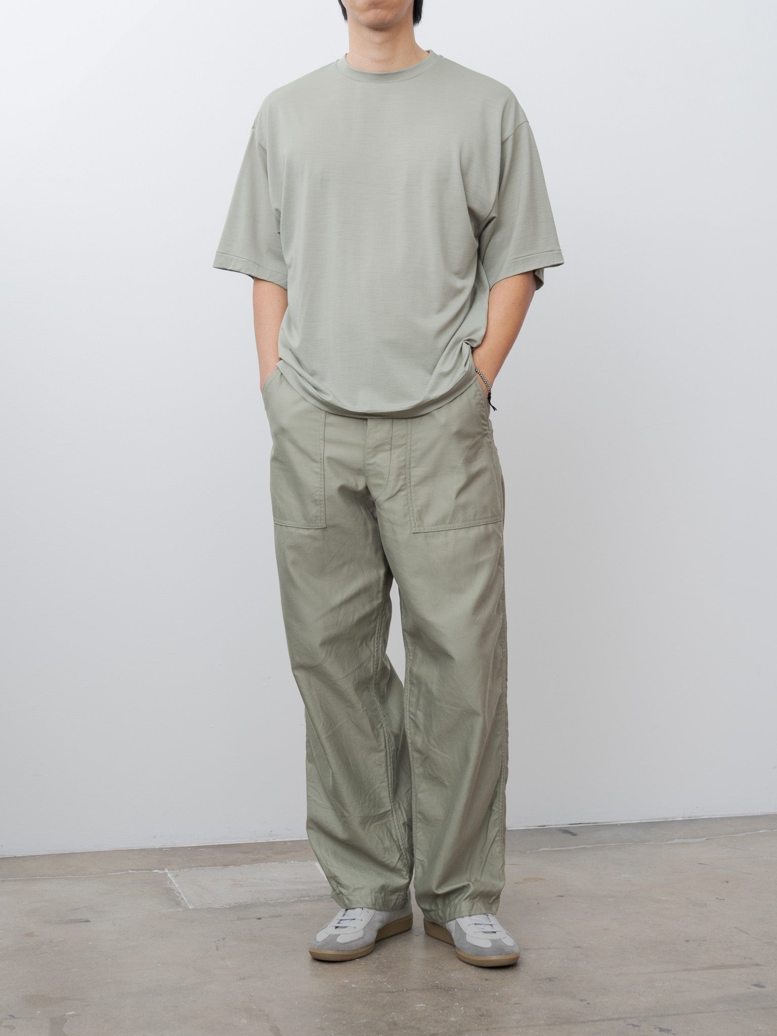 Super Soft Merino Tenjiku Half Sleeve Tee - Misty Green - 8