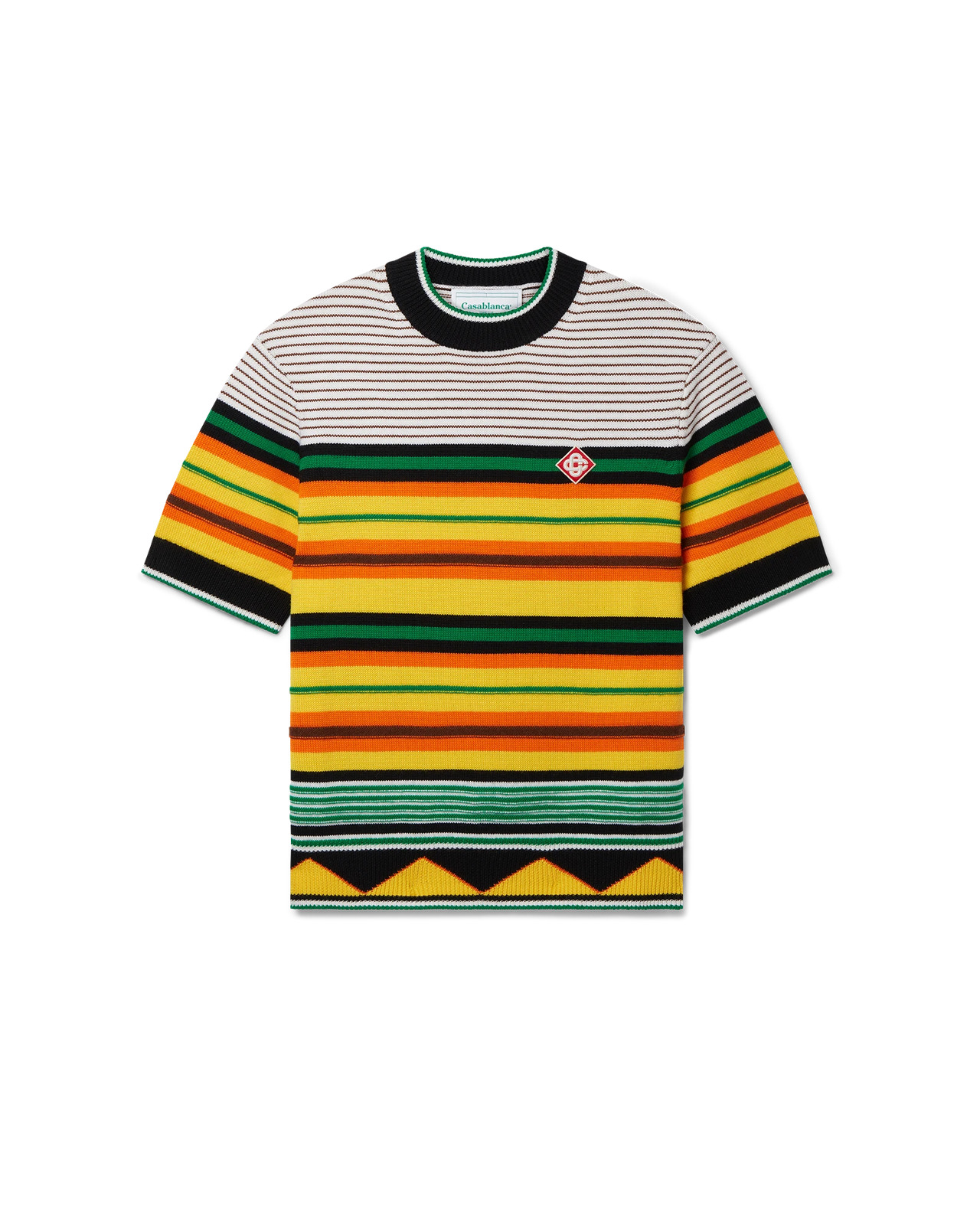 Knit Striped T-Shirt - 1