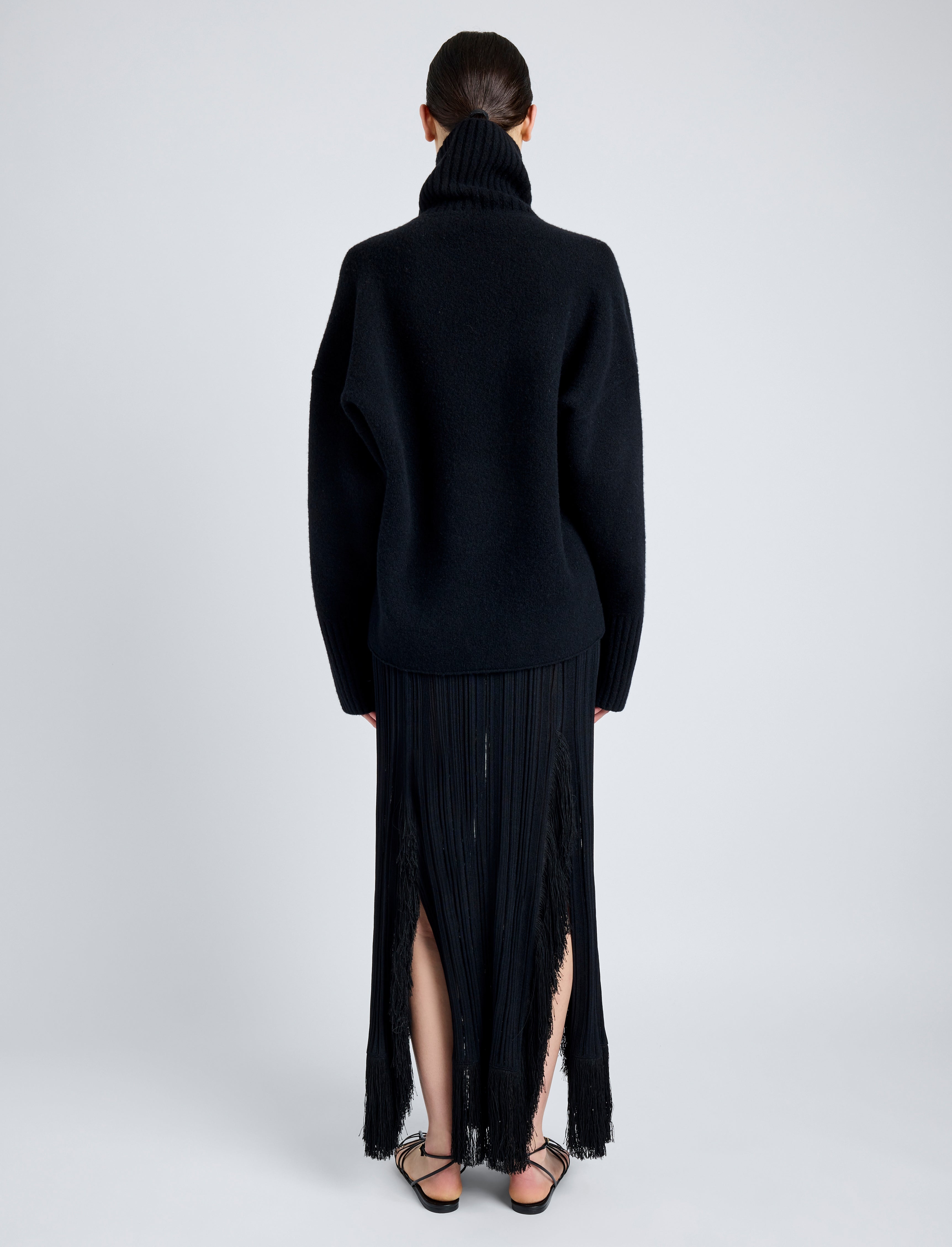 Alaina Skirt in Viscose Fringe Knit - 4
