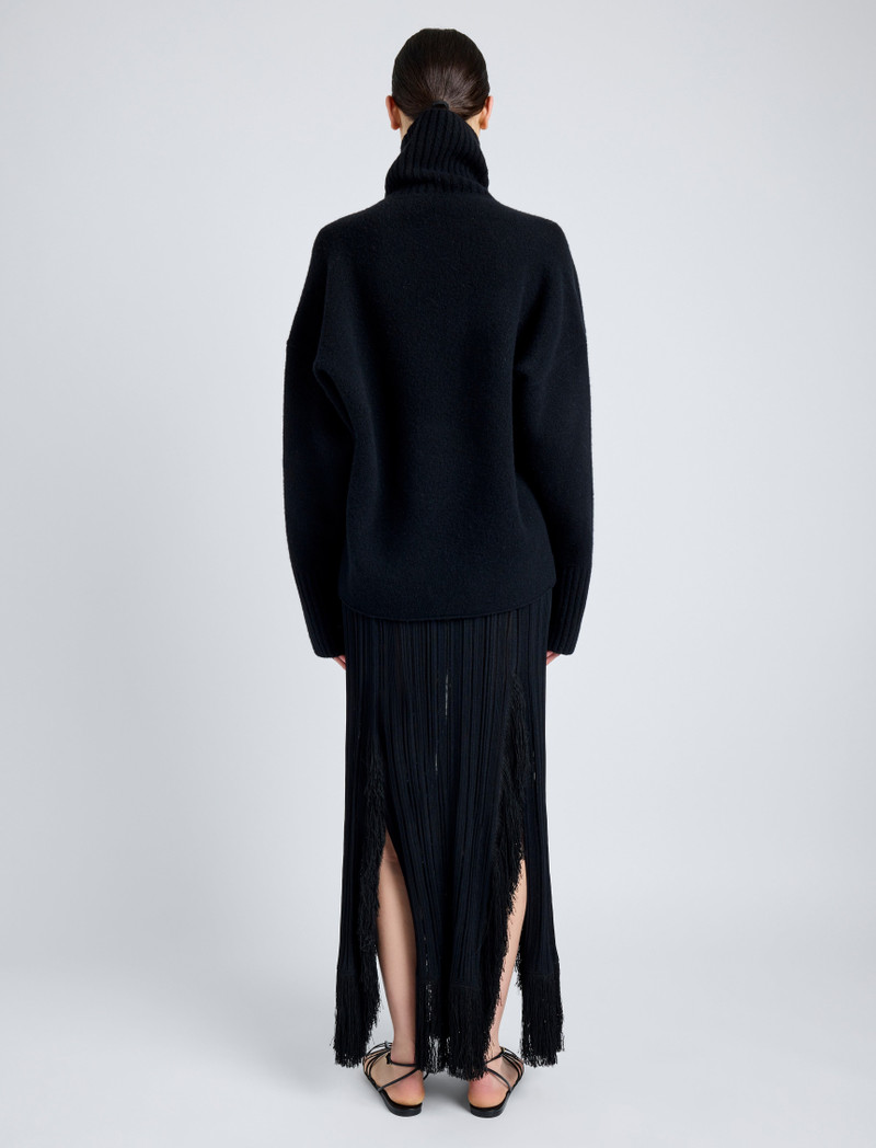 Alaina Skirt in Viscose Fringe Knit 4