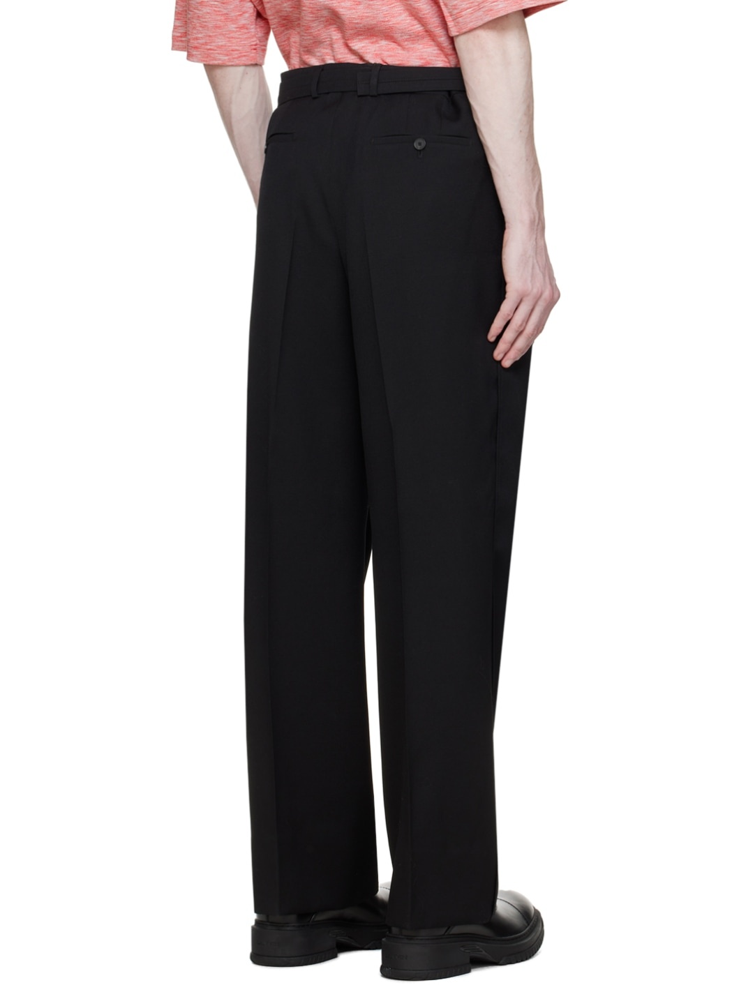 Black Wide-Leg Trousers - 3