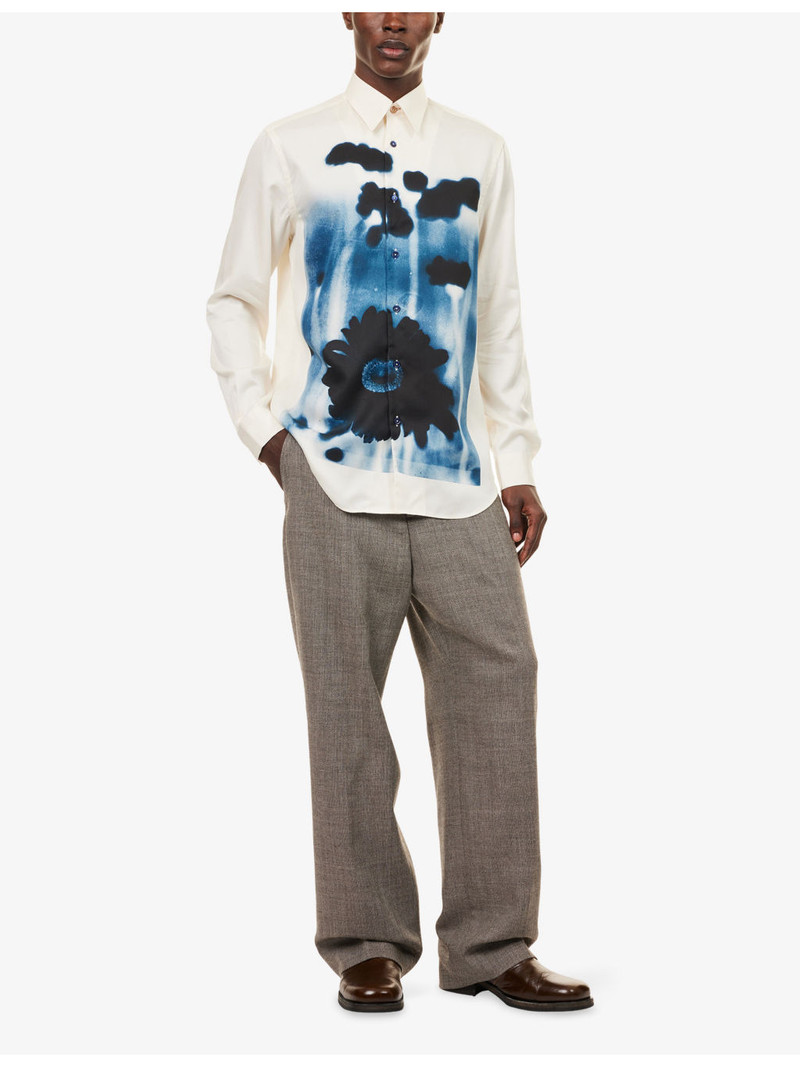 Paul Smith Flower-Print Tailored-Fit Woven Shirt outlook