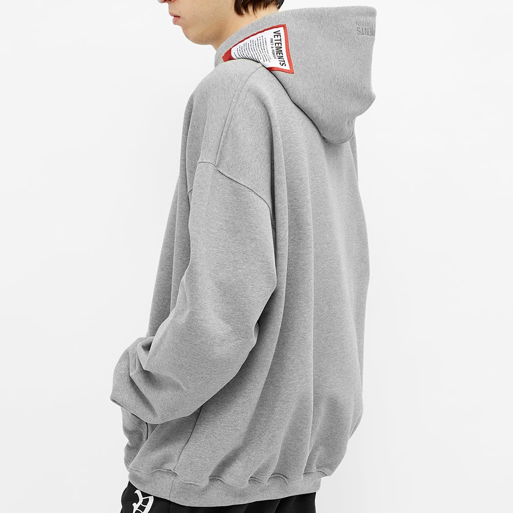 VETEMENTS Oversize Logo Patch Hoody - 6