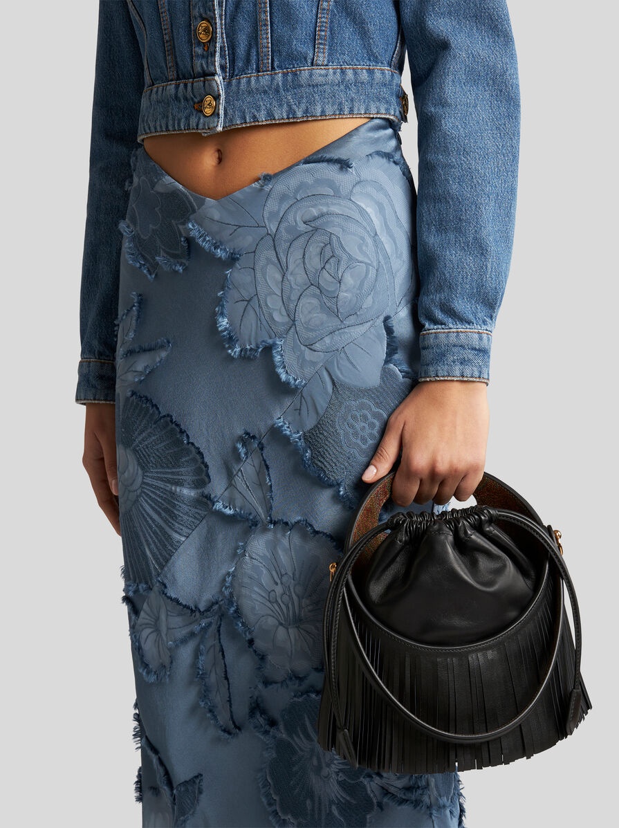 MEDIUM SATURNO BAG WITH FRINGING - 3