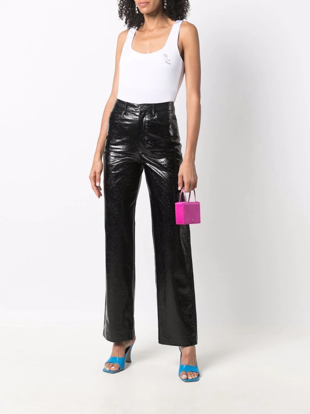 rhinestone-embellished skull top - 2