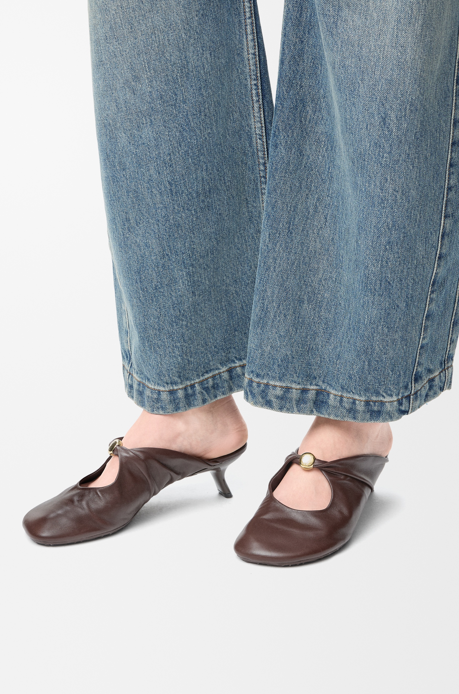 Pebble Soft mule in nappa lambskin - 2