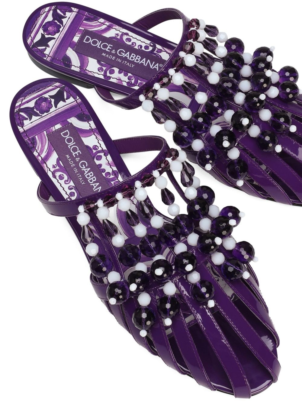 rhinestone-embellished sandals - 4