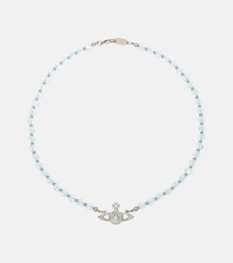 Embellished platinum choker 1