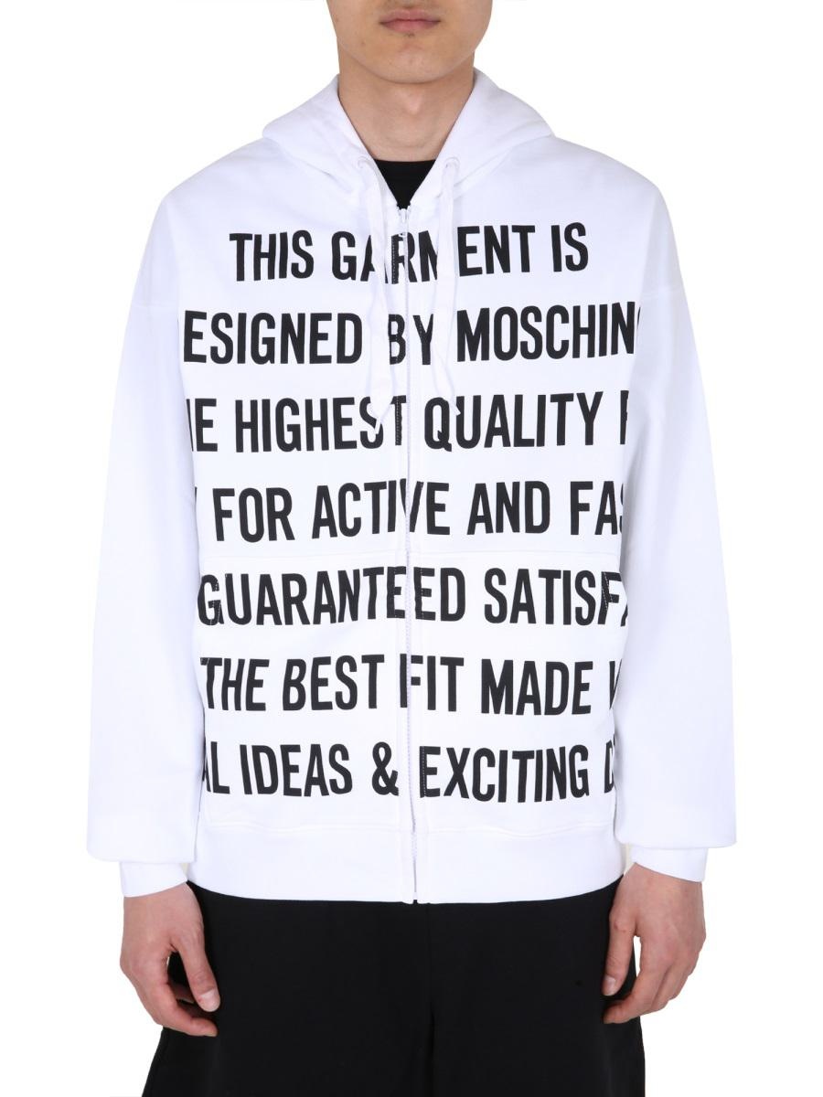 MOSCHINO SWEATSHIRT WITH ZIP - 1