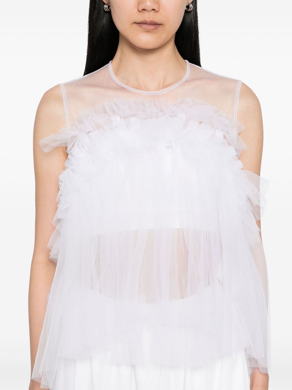 Tulle Ruffle blouse - 5