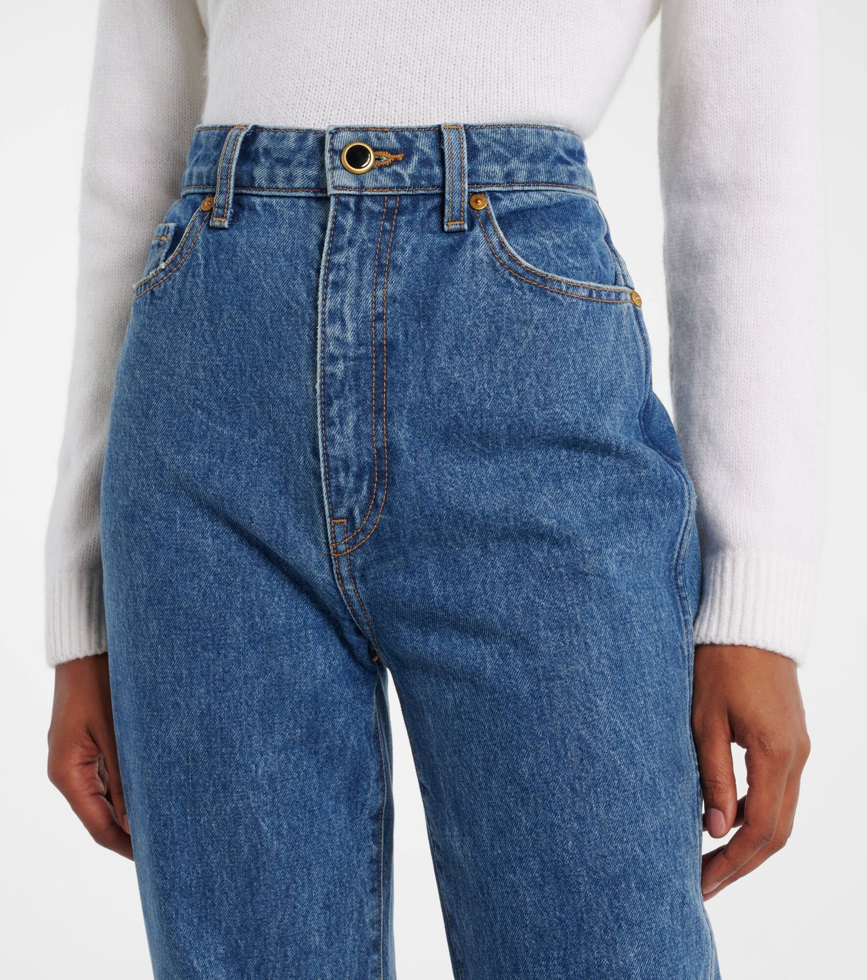 Danielle high-rise straight jeans - 4