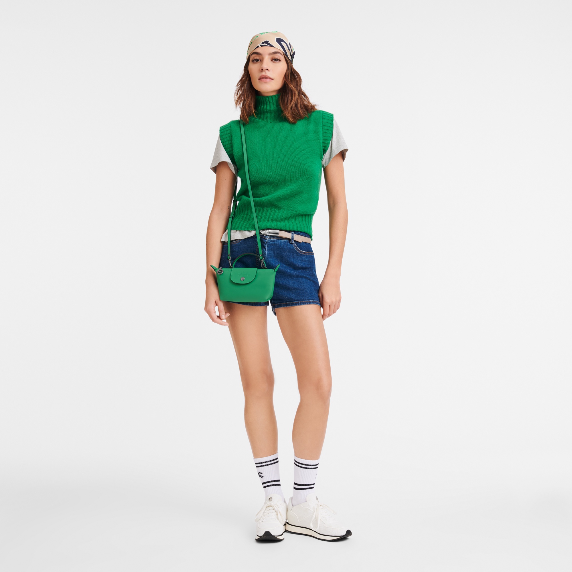 Le Pliage Xtra XS Pouch Green - Leather - 2