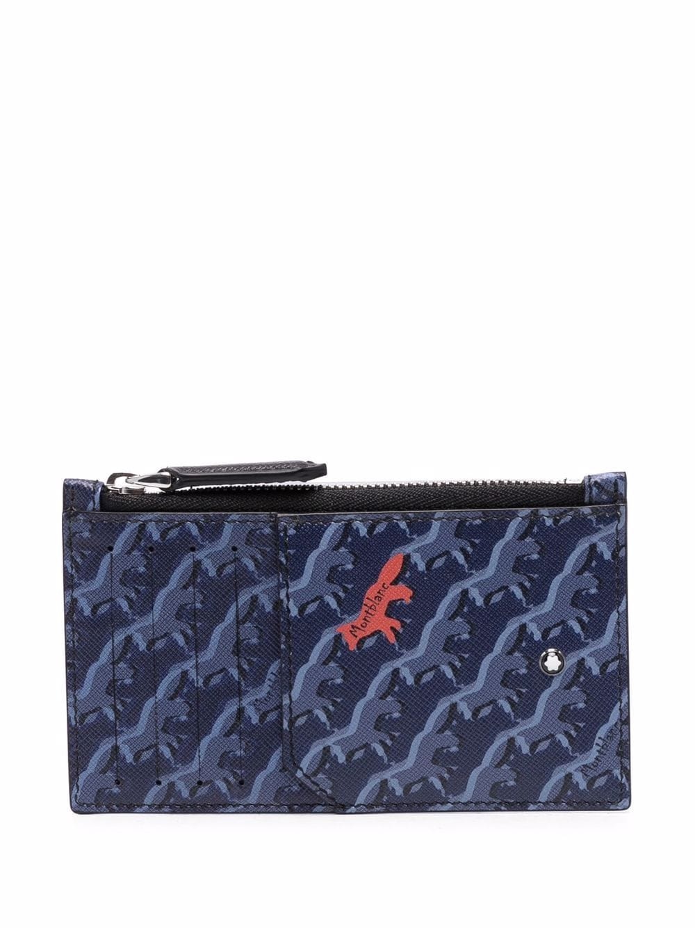 monogram-print leather wallet - 1