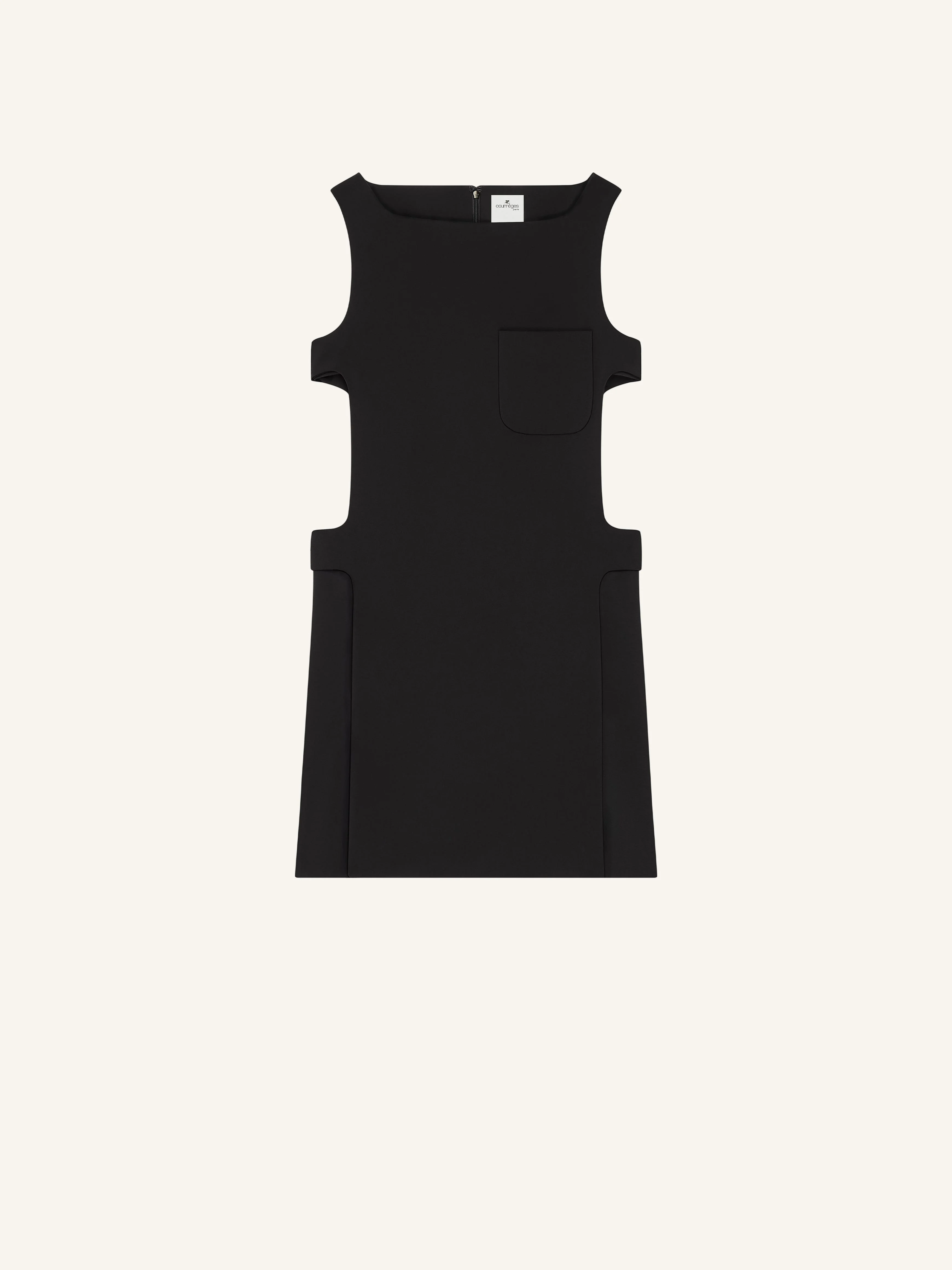 CUT-OUT CREPE DRESS - 1