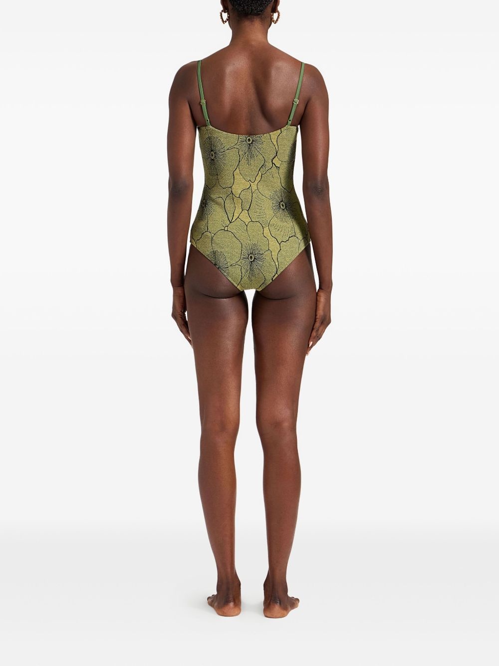 floral-print swimsuit - 3