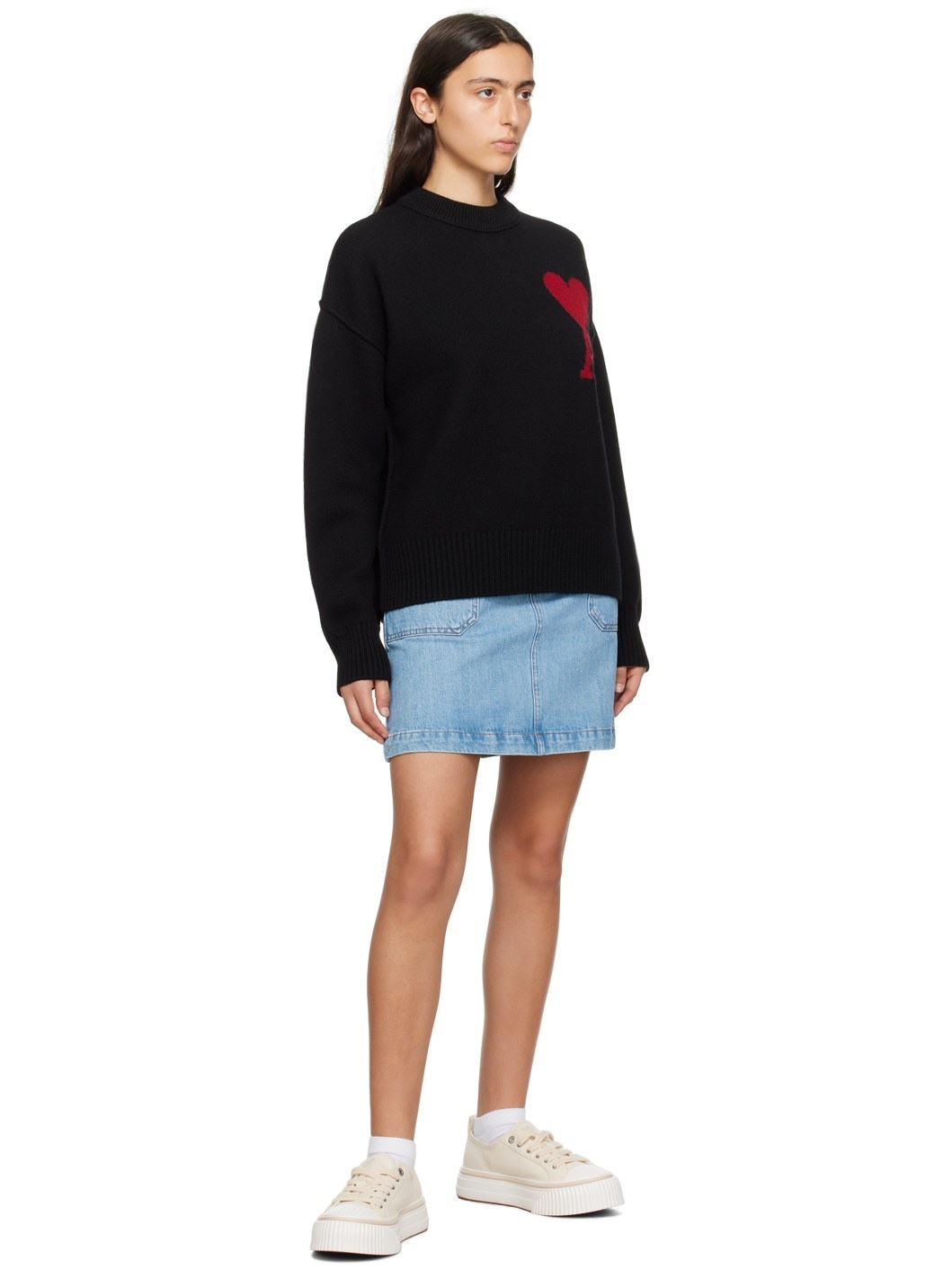 Black Ami de Cœur Sweater - 4