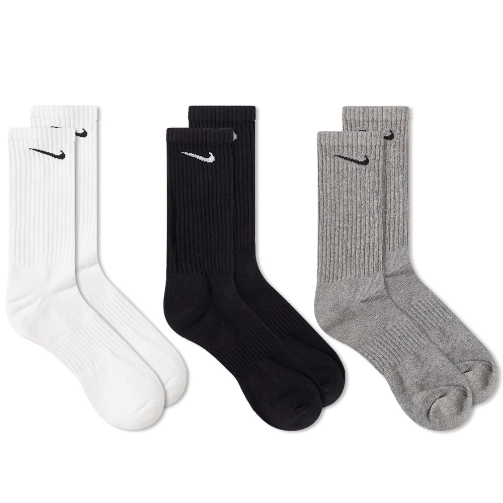 Nike Cotton Cushion Crew Sock - 3 Pack - 1