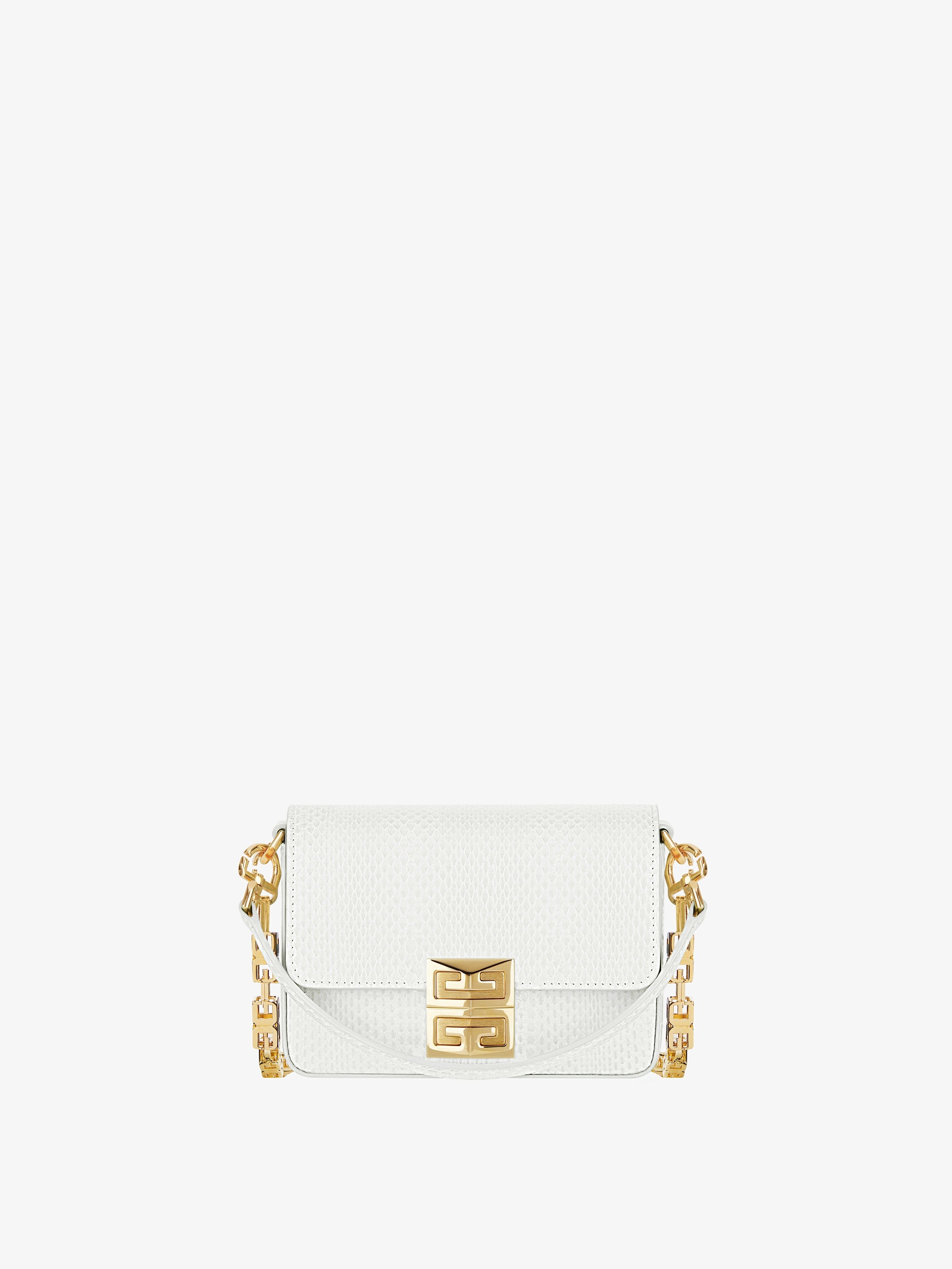 SMALL 4G BAG IN PYTHON WITH CHAIN - 1