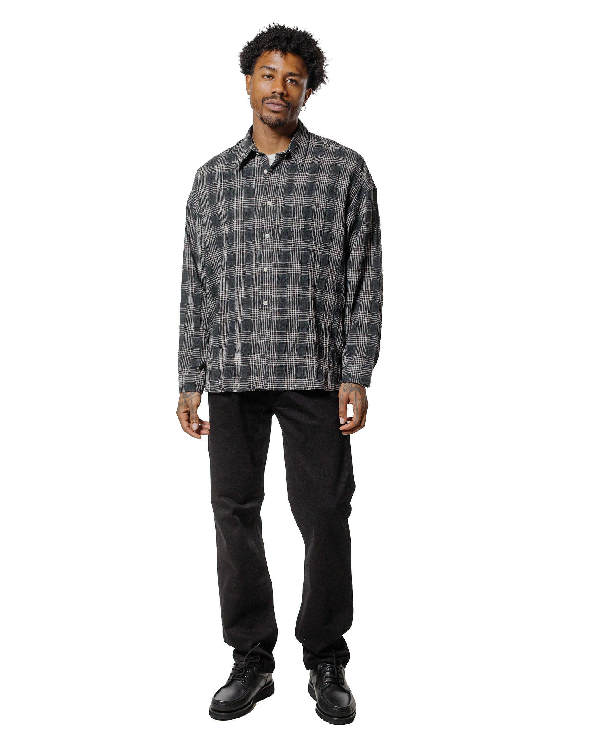 Stable Shirt Check Anthracite - 4