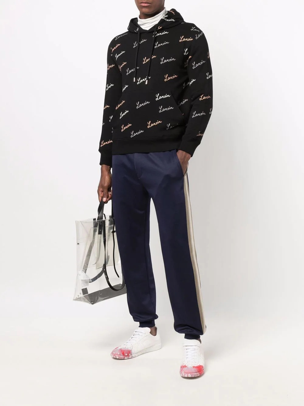 stripe-embellished track pants - 2