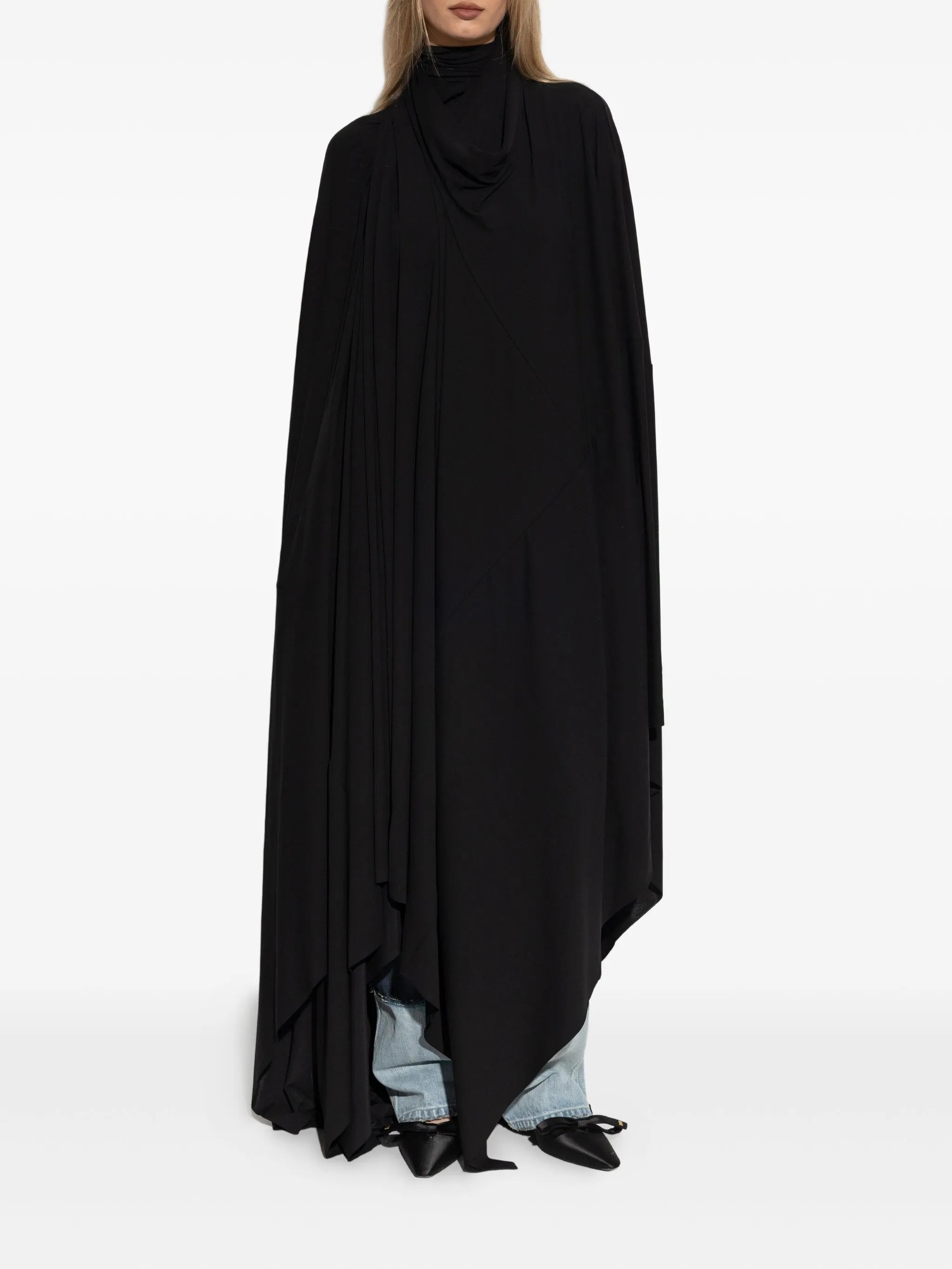 Balenciaga Black Stretch Viscose Dress - 2