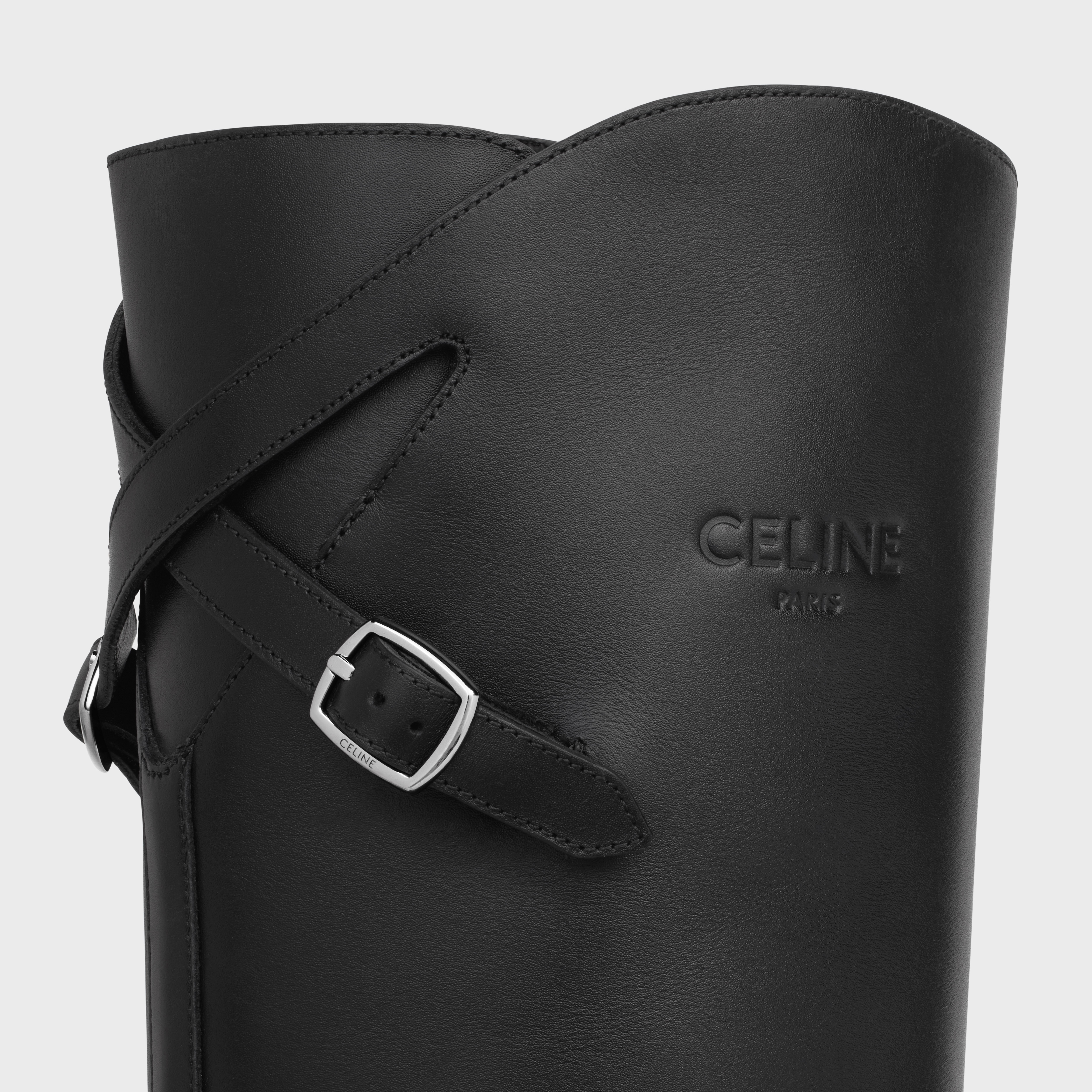 Celine bulky buckled high boot in Calfskin - 5