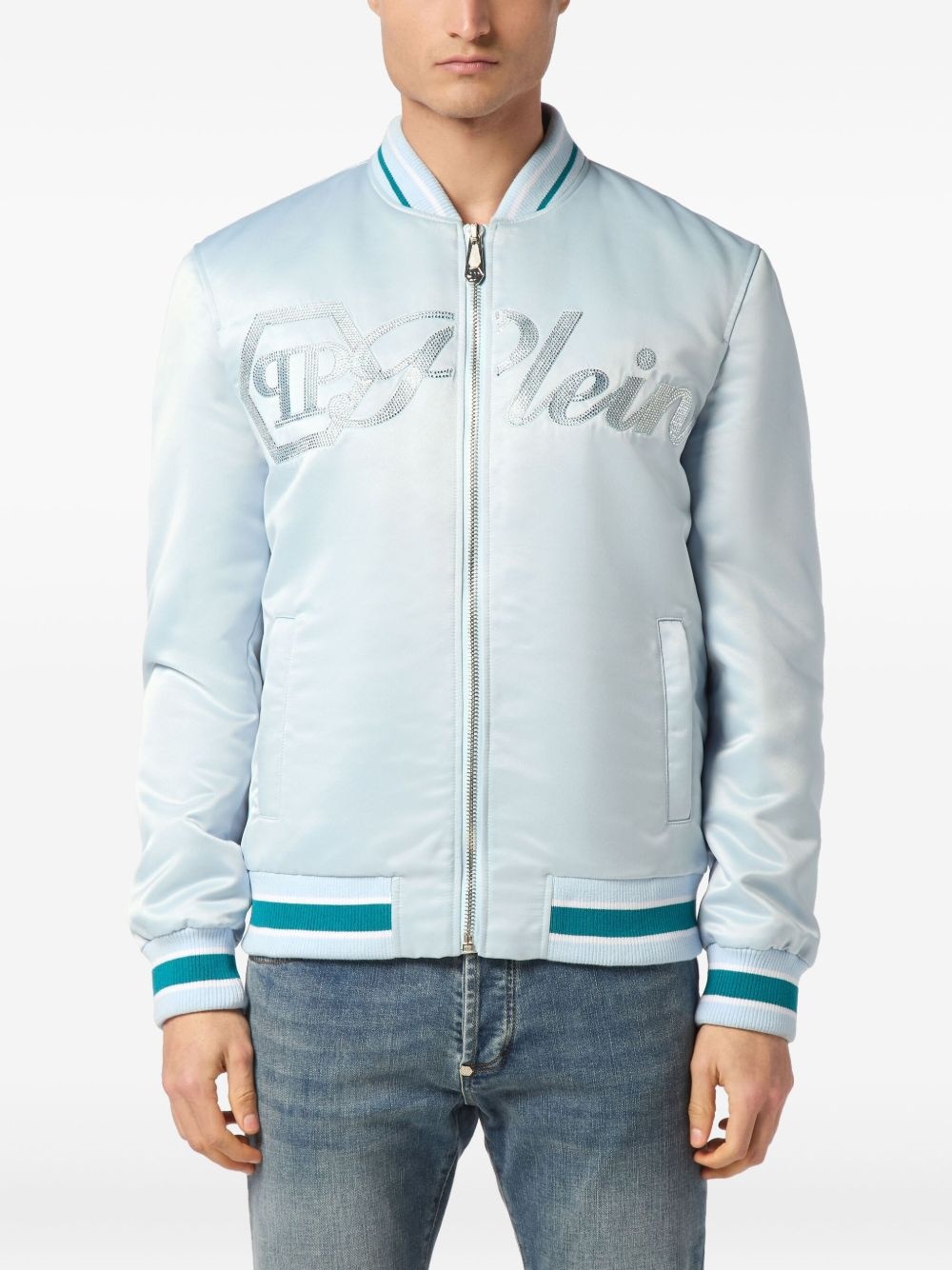 satin bomber jacket - 3