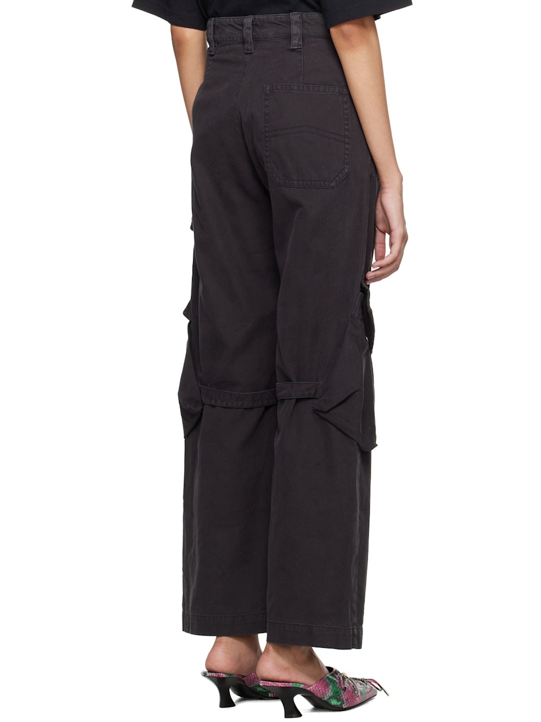 Gray Cargo Pocket Trousers - 3