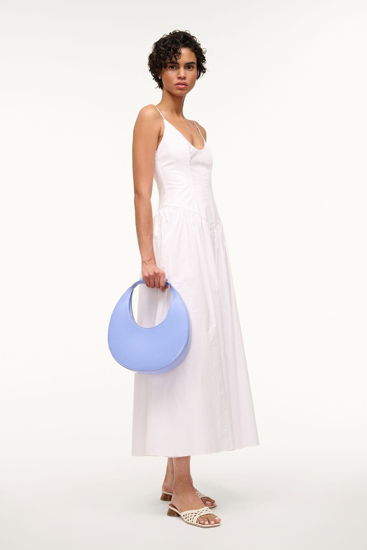 STAUD MOON BAG BLUE HYDRANGEA - 5