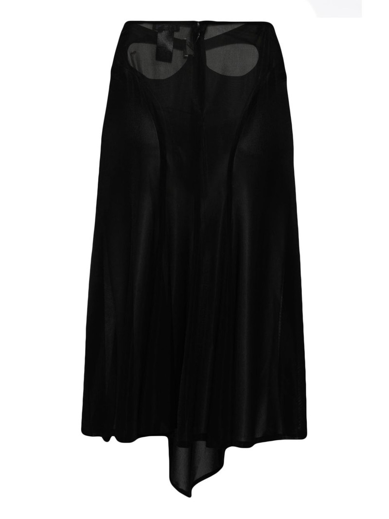 MUGLER M cut-out midi skirt outlook