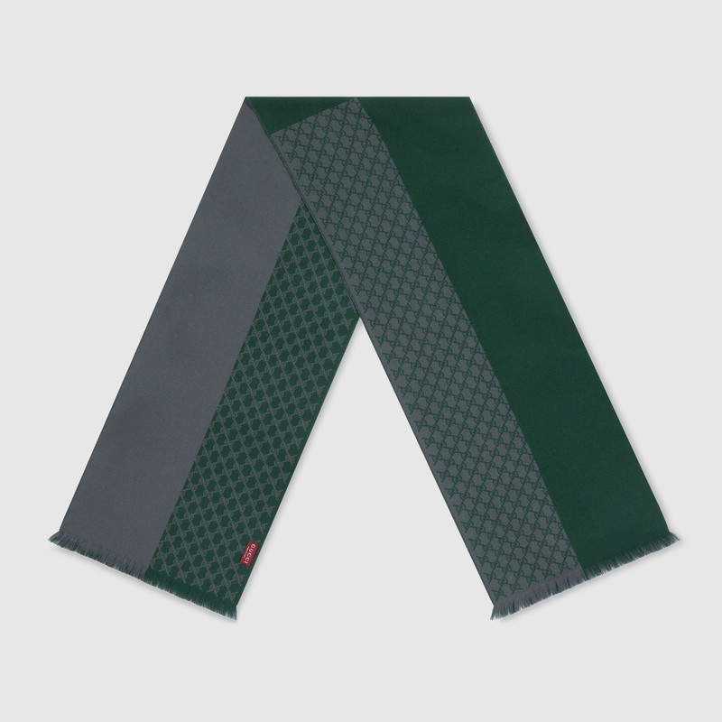 GUCCI GG wool jacquard scarf outlook