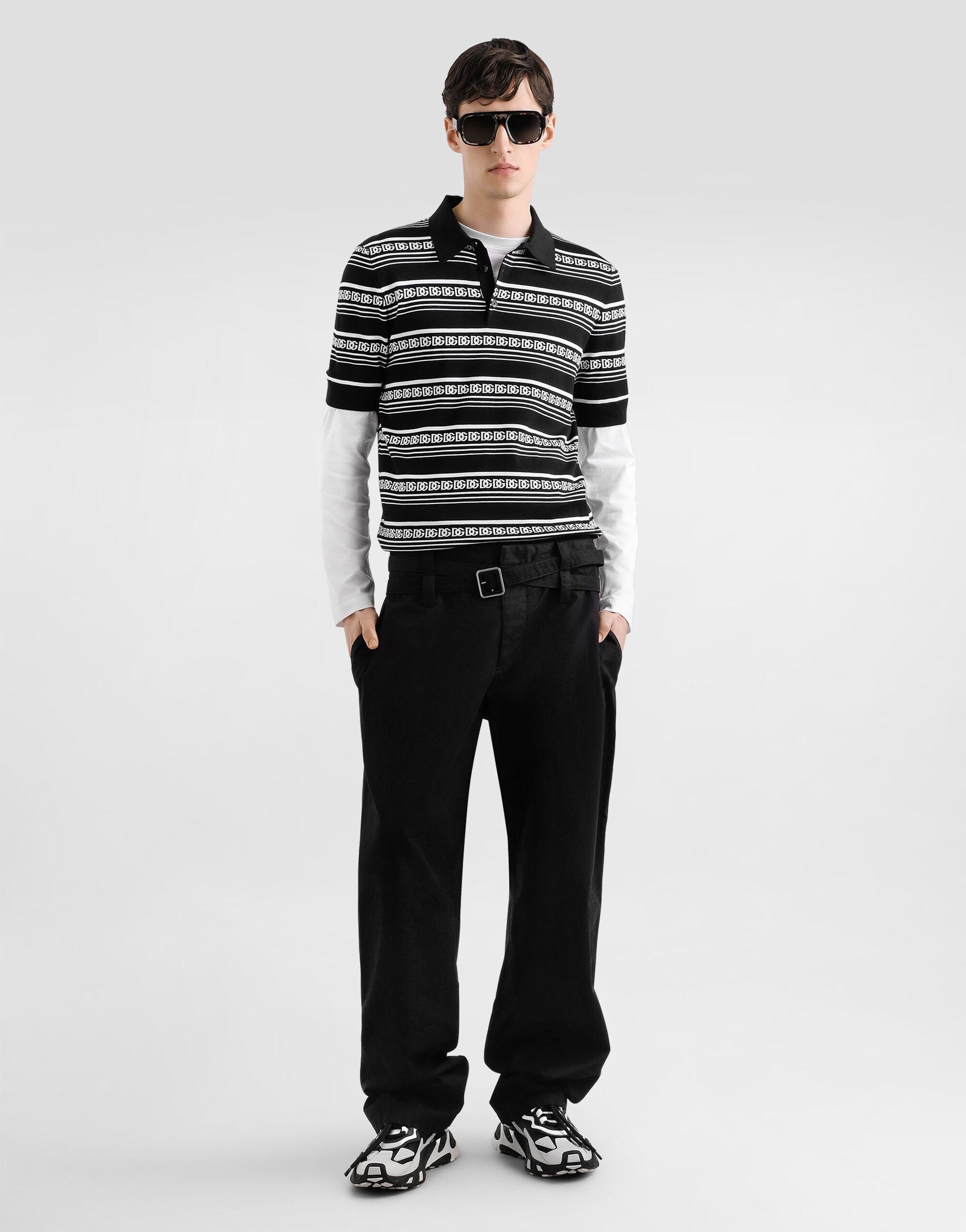 Silk polo shirt with logo - 2