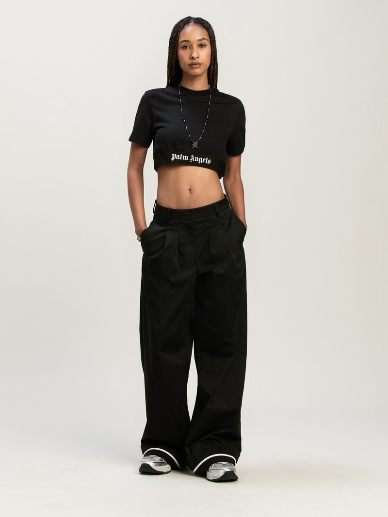 Palm Angels Iconic Tape Crop T - shirts outlook