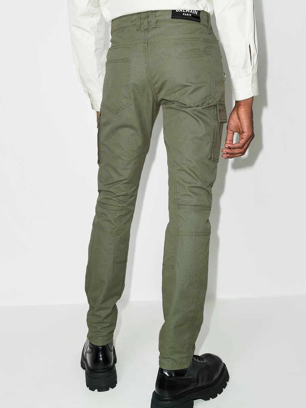 cargo-pockets skinny trousers - 3