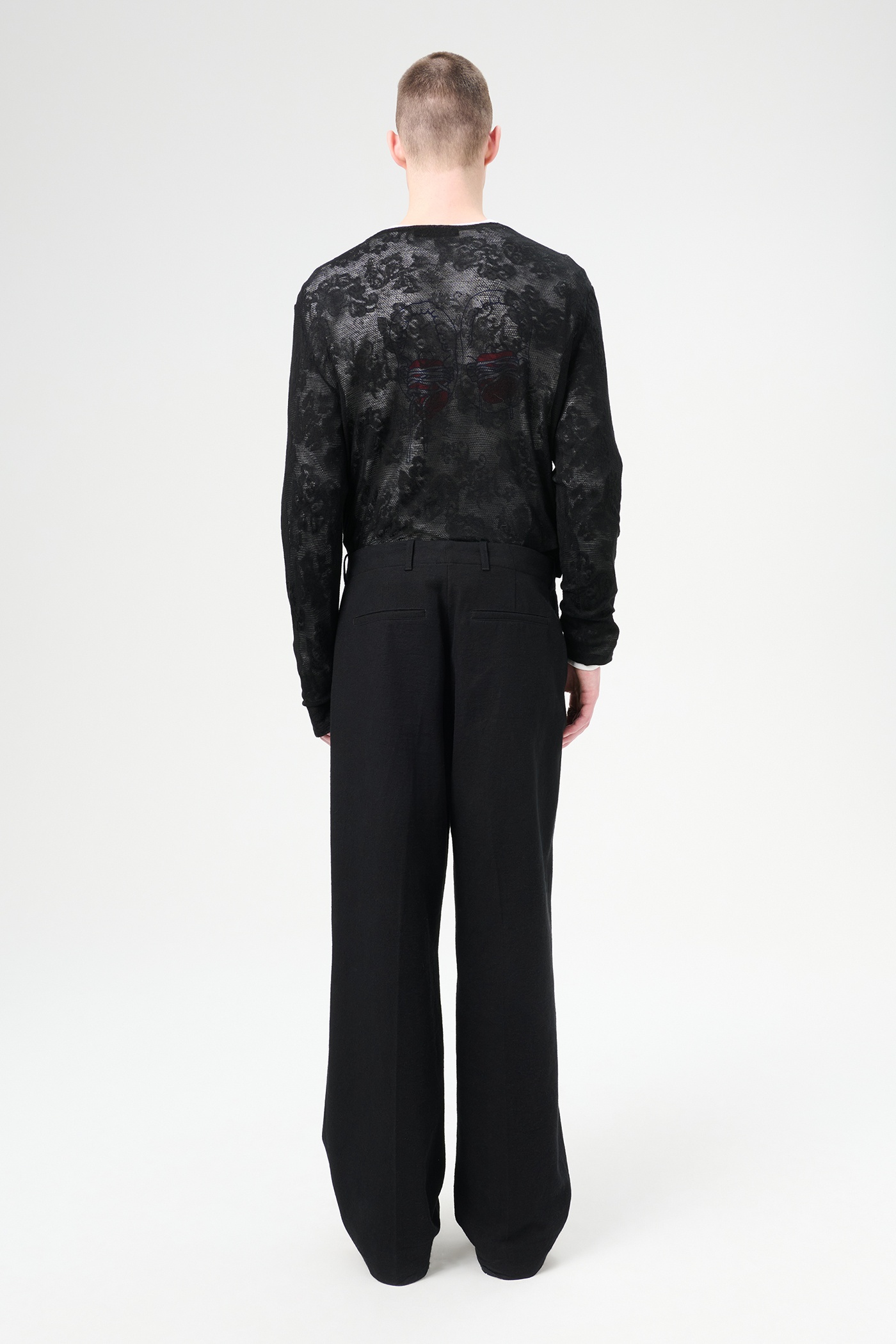 Borrowed Chino Draping Black Canvas - 5