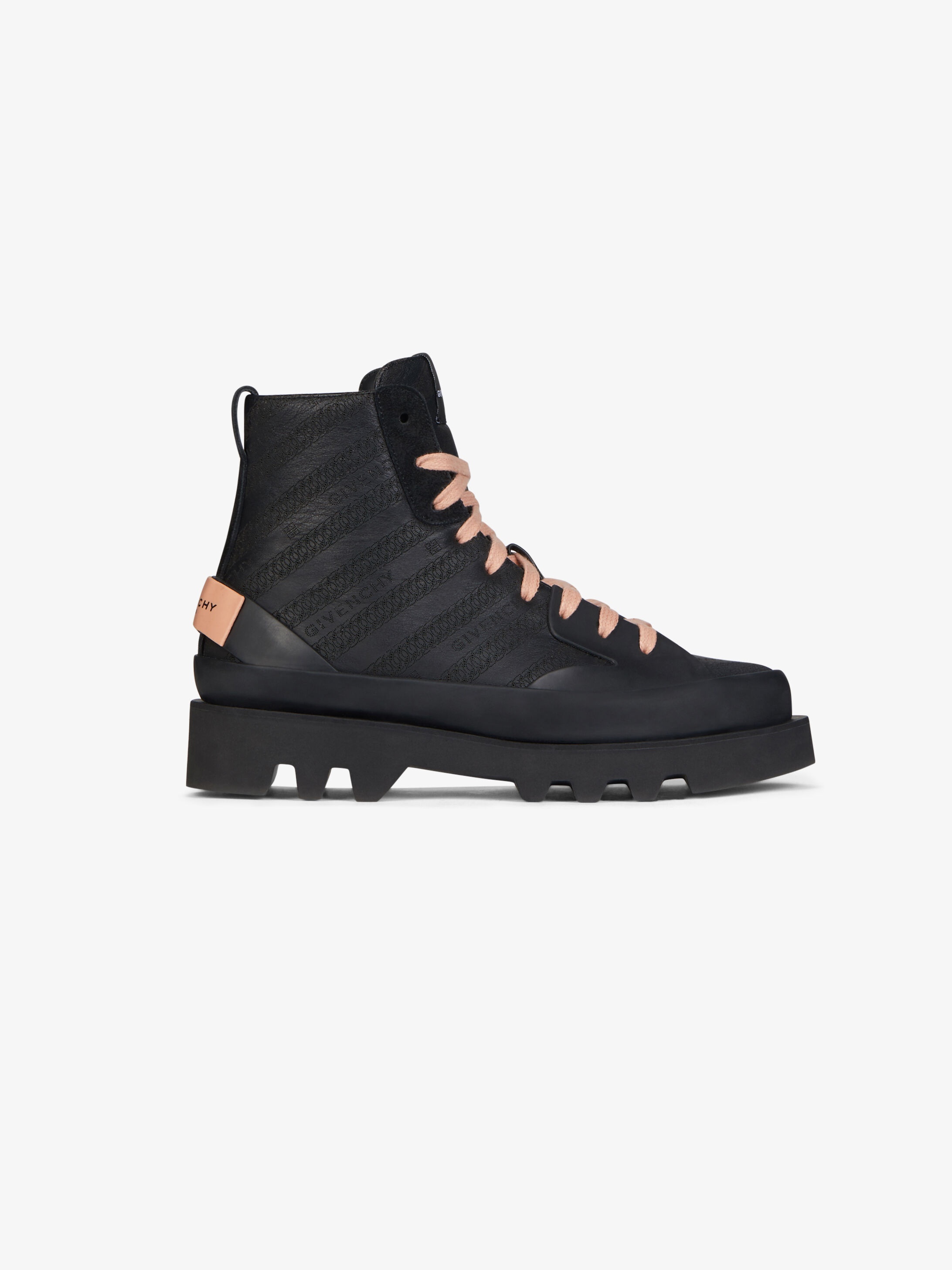 GIVENCHY Chain Clapham mid sneakers in leather - 1