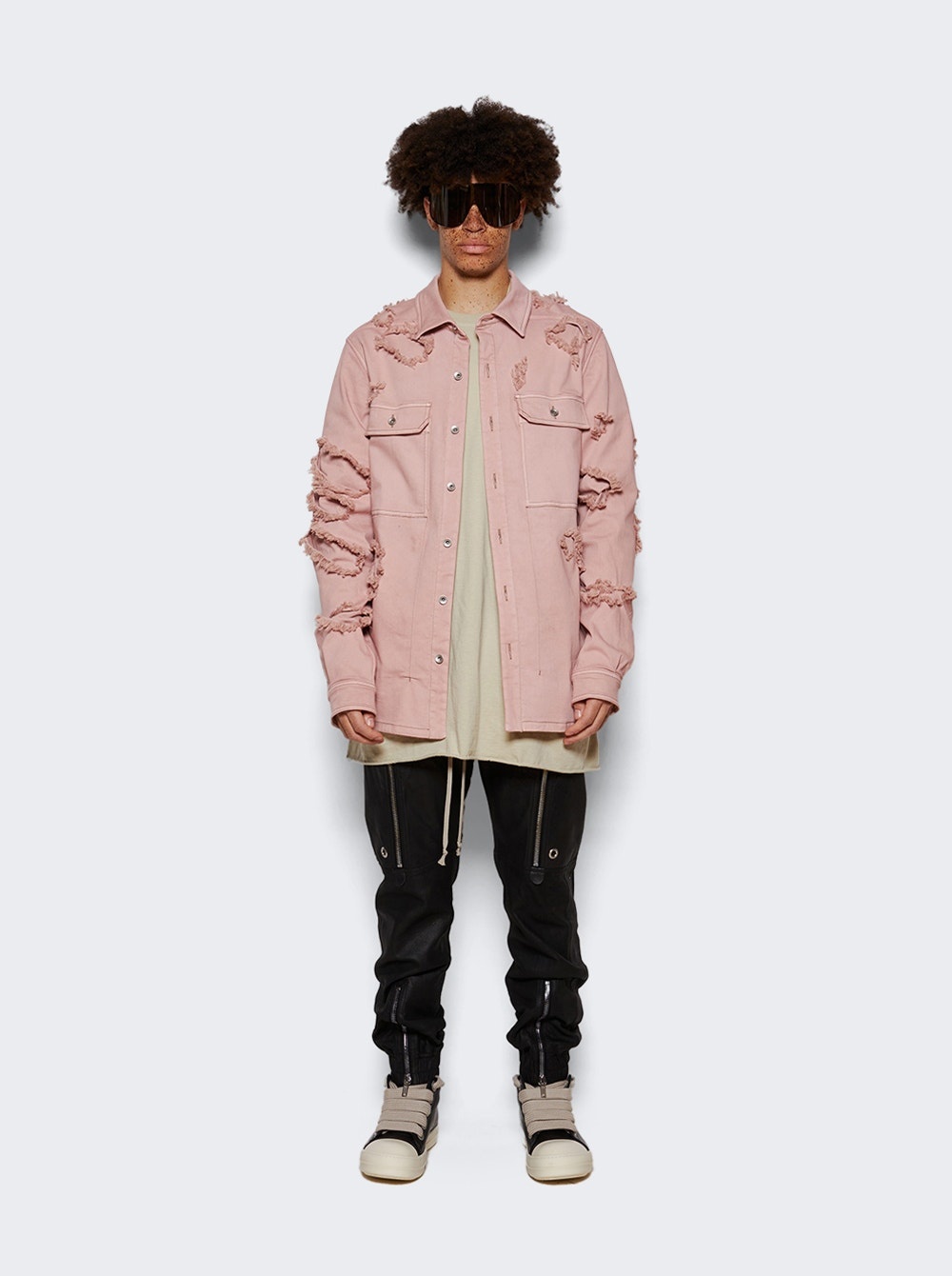 DRKSHDW Denim Outershirt Faded Pink - 2