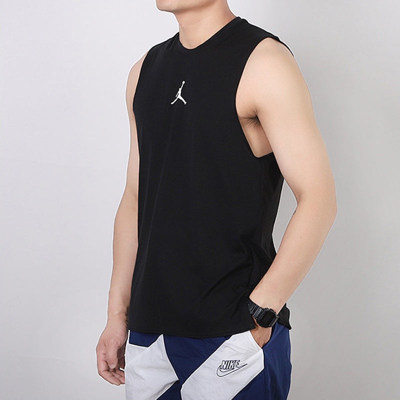 Air Jordan Air Logo Printing Breathable Basketball Vest Black CZ7851-010 - 5