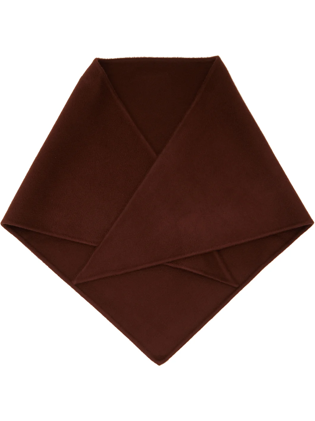Brown Mini Logo Triangle Scarf - 1