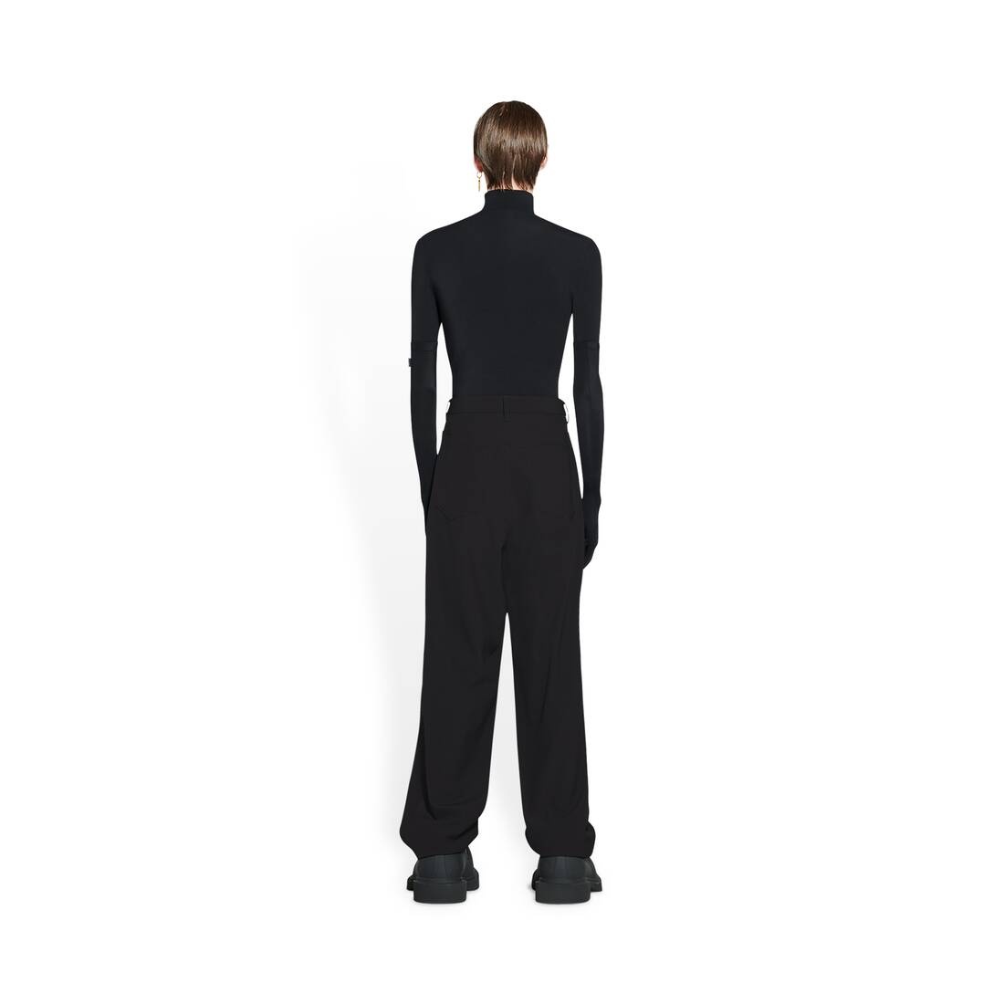 5 Pocket Baggy Pants in Black - 4